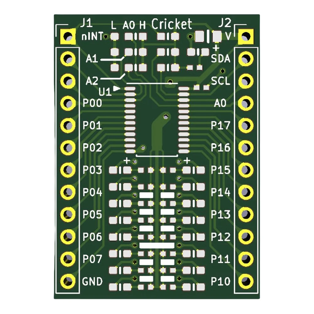 Módulo de expansão PCA9555A atualizado Módulo de placa de expansão IIC/I2C GPIO