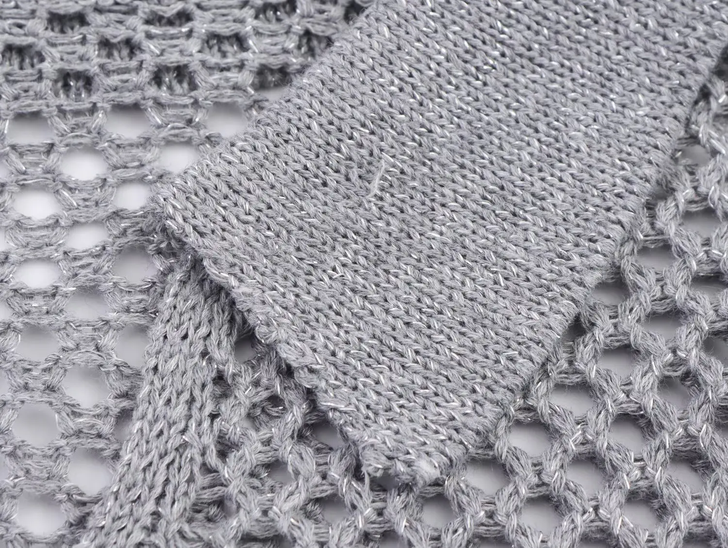 2025 traje de falda de suéter holgado y maduro para mujer, tejido hueco, europeo y americano, principios de otoño, 2025