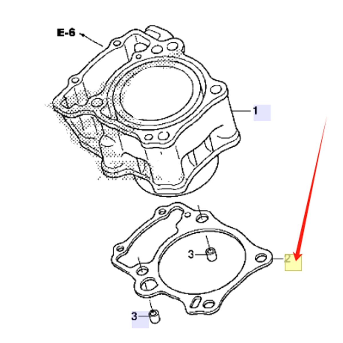 OZOEMPT GASKET CYLINDER For CRF250/300LRally CMX300 Rebel CBF300N CBR250R/300R CB300F/R  Replace OEM:12191-K58-TC0 12191-kwb-920