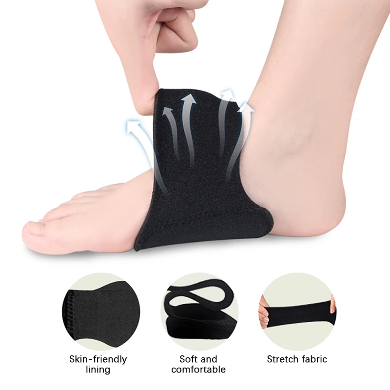 1 Pair Arch Pad Support For Flat Foot Correction High Arch Cushioning Plantar Fasciitis Pain Relief Foot Pads Orthopedic Insole