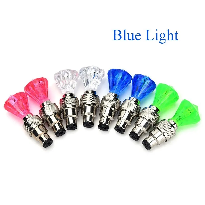 

2pcs Packing Fireflys Gem Hot Wheel Gas Nozzle Lamp Motorcycle Valve Core Light for Battery Car, Bicycle Night Ride Safety