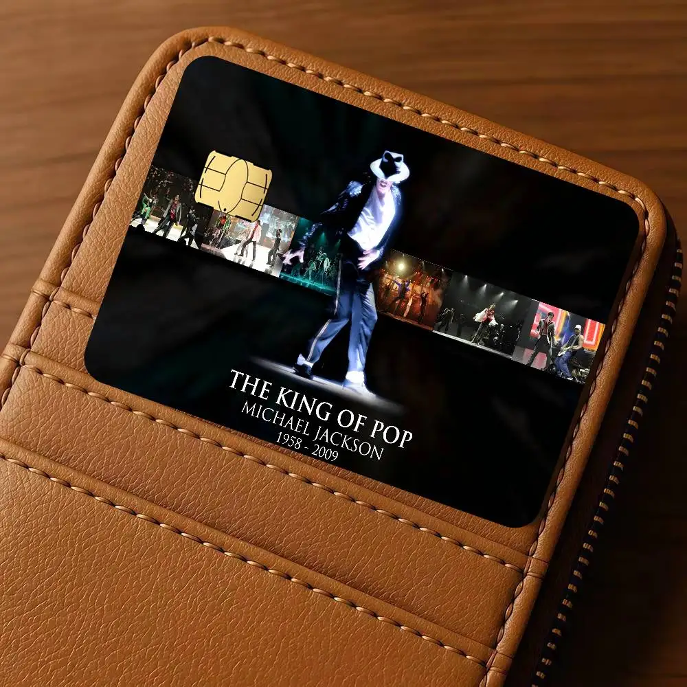 80s Singer M-Michael J-Jackson  Credit Card Public Transportation Cards Protective Sticker Waterproof Card Face Decoration