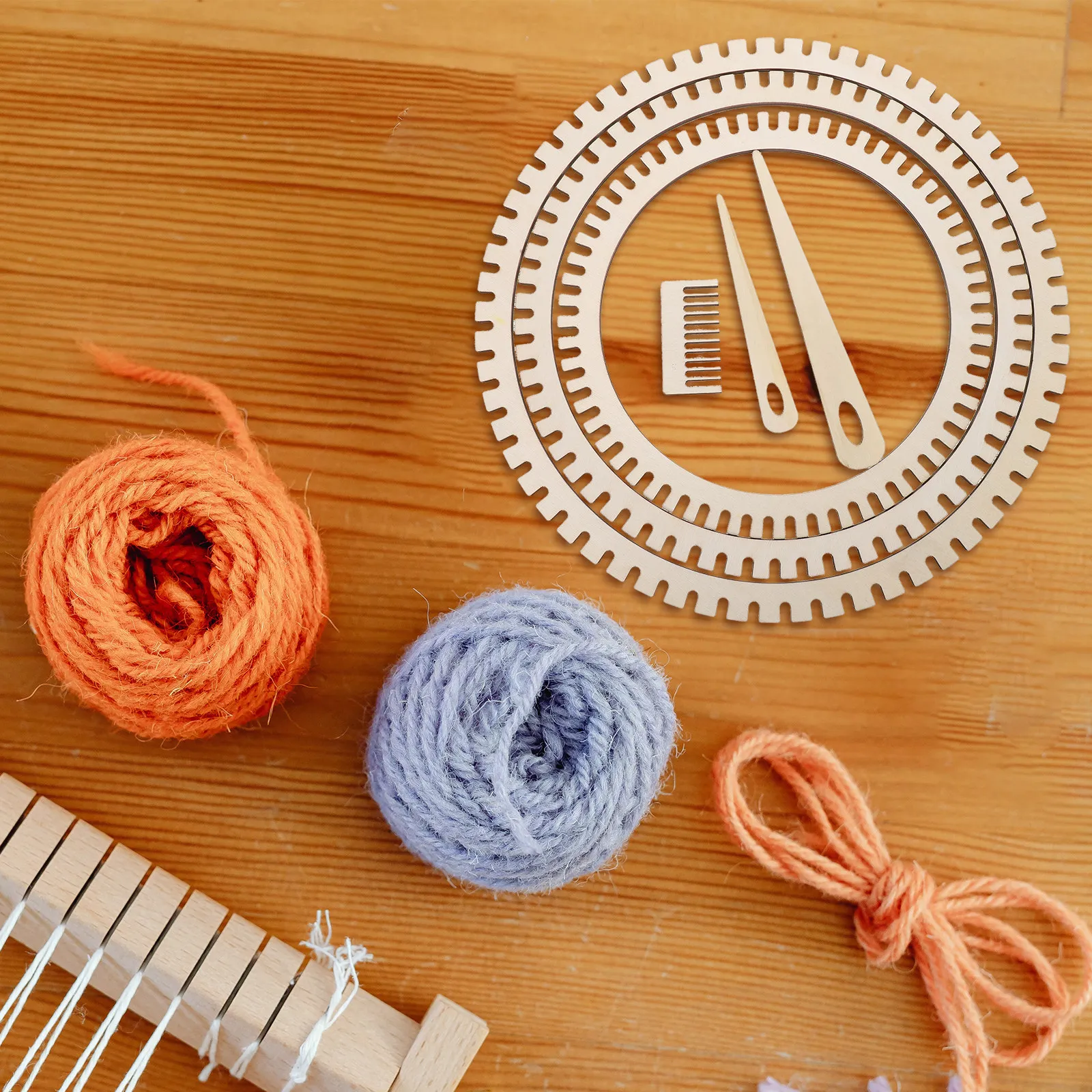 

Набор для вязания из дерева, 6 предметов: круговые вязальные спицы, инструменты для начинающих, для детского творчества, изготовления браслетов, шарфов, вязания пряжей, гребень для вязания крючком