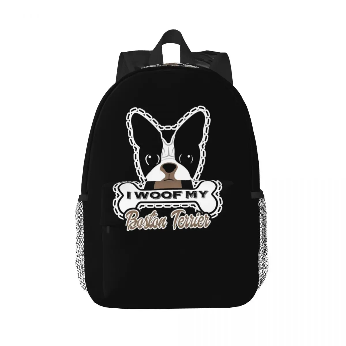 

Рюкзак для собак I Woof My Boston Terrier, Лидер продаж, рюкзак большой емкости для мальчиков и девочек, сумка для книг, сумки на плечо для мужчин и женщин, школьная сумка