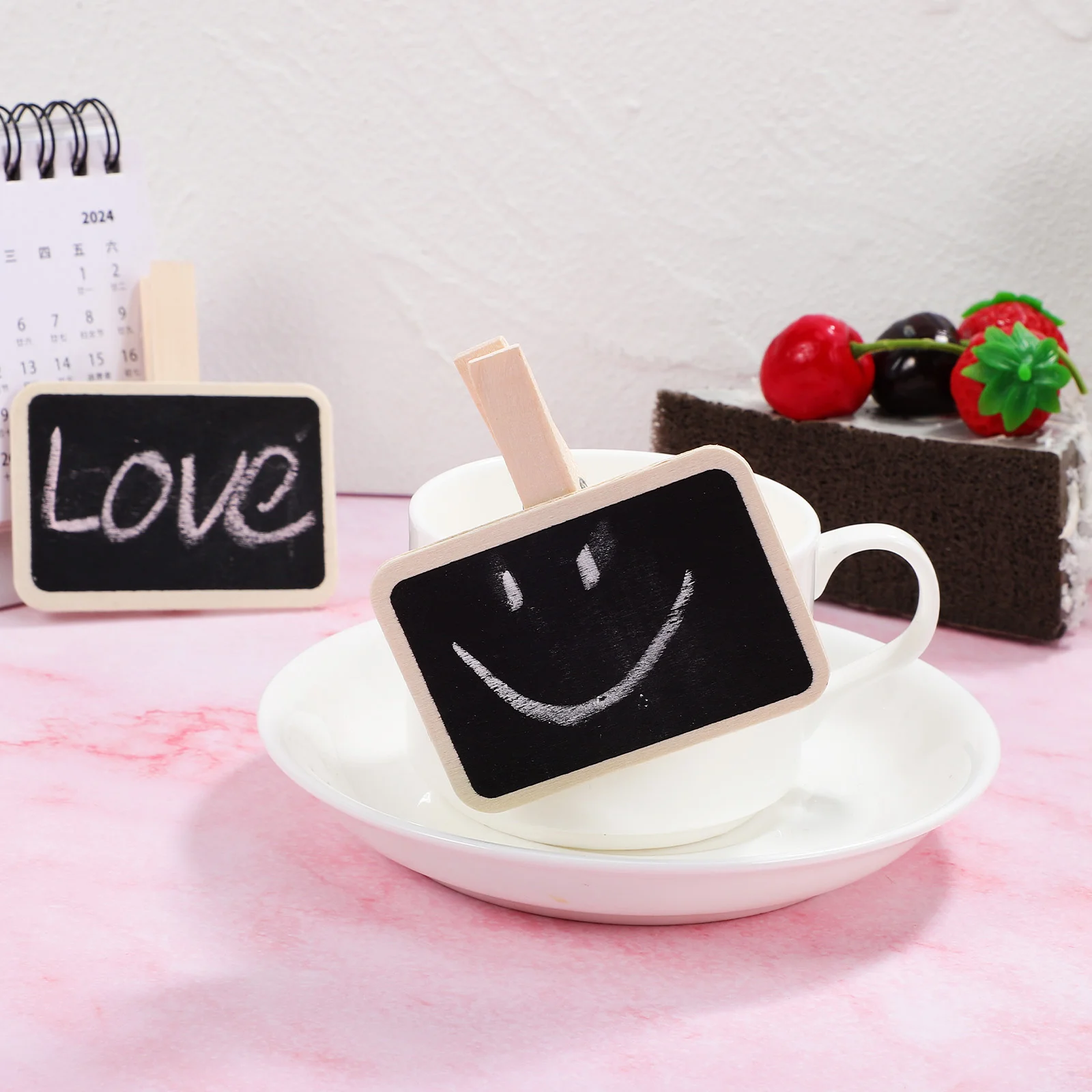 20 Pcs Sign Small Blackboard Clip Chalkboard Signs The 780X700X150CM Photo Clamp Wooden Clips