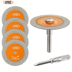 BGTEC 30/40/50mm Mini Glass Saw Blade With 6mm Removable Shank Ultrathin Cutting Disc Jade Crystal Wine Bottle Tile Cut Plate