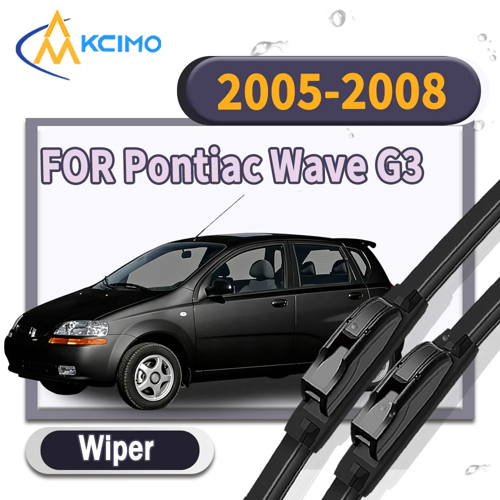 

High Performance Windshield Wiper Blades 2Pcs for Pontiac Wave G3 T200 T250 2005-2008 Clear View Car Rain Brush Auto Accessories