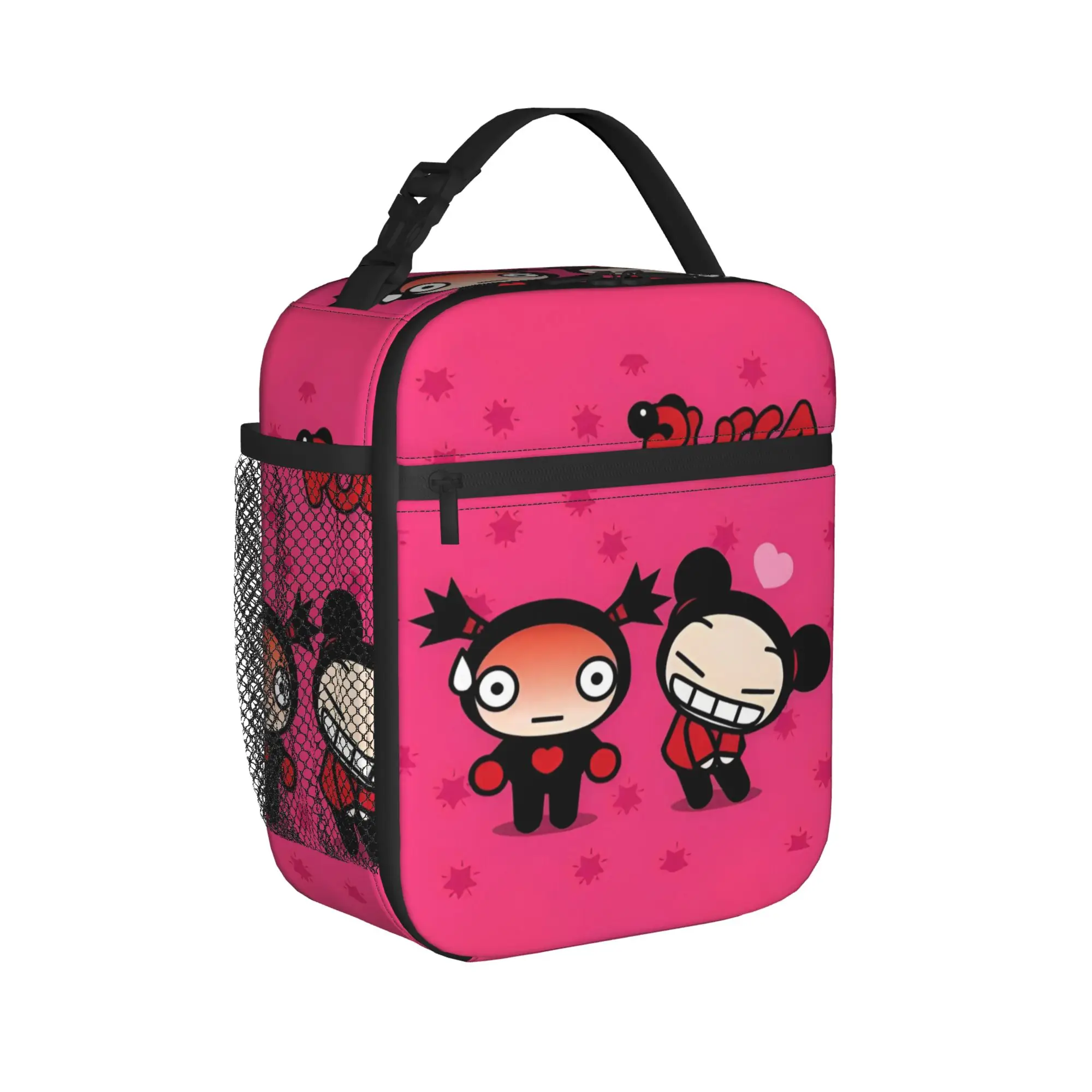 Pucca Garu Cartoon Insulated Lunch Bags Leakproof  Meal Container Thermal Bag Tote Lunch Box Work  Travel Bento Pouch