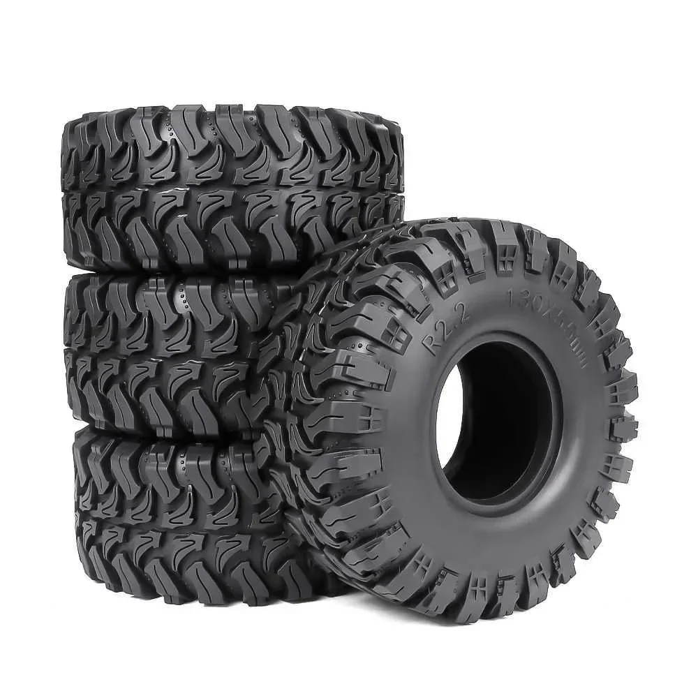 

2.2''130MM*55MM Crawler Rubber Tires for 2.2'' Beadlock Wheels 1/8 Crawler Car YIKONG CROSSRC H8H