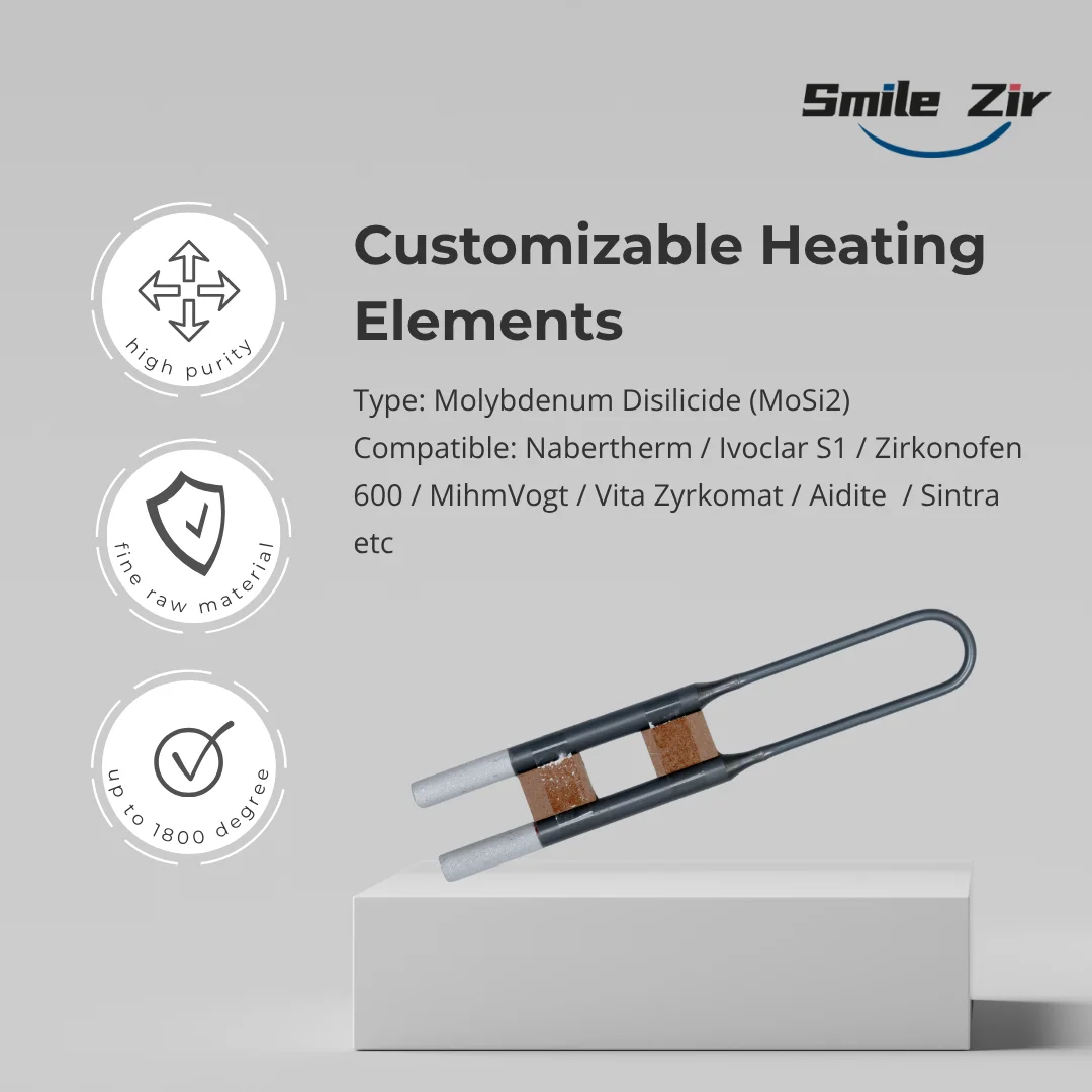 Настраиваемые нагревательные элементы SmileZir Mosi2 для Nabertherm/Ivoclar S1/Zirkonofen 600/MihmVogt/Vita Zyrkomat/Aidite/Sintra и т. д.