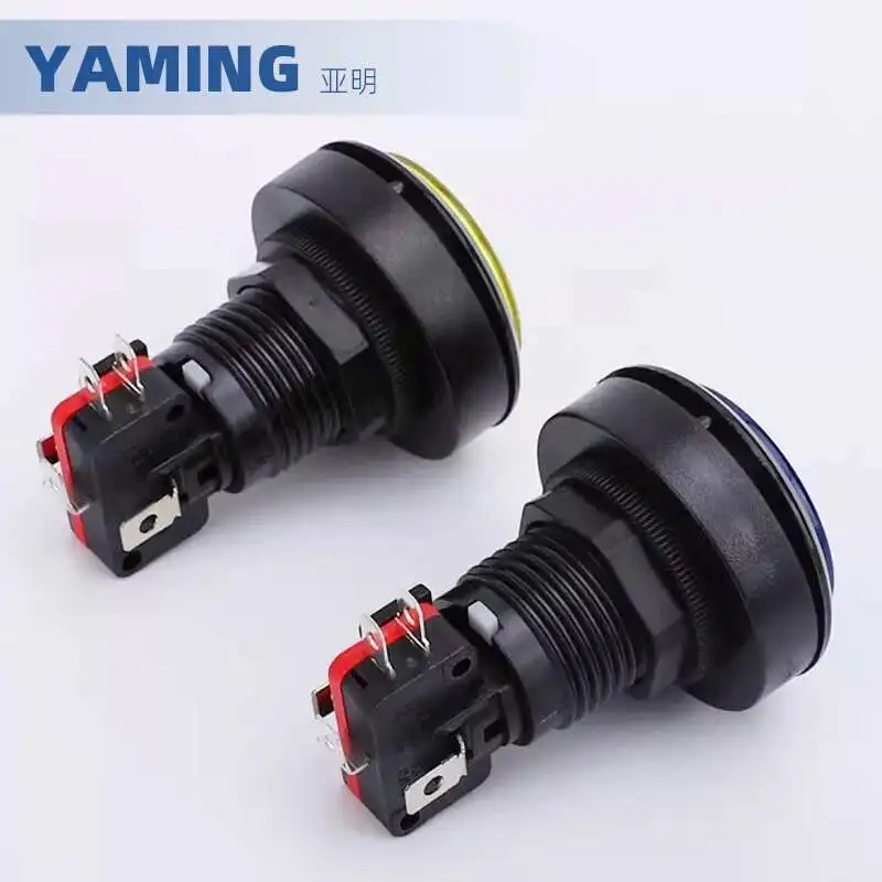 Macchina da gioco Distributore automatico di acqua Accessori per il lavaggio dell'auto Interruttore a pulsante 12V Ripristino momentaneo SML Rettangolo rotondo Forma quadrata