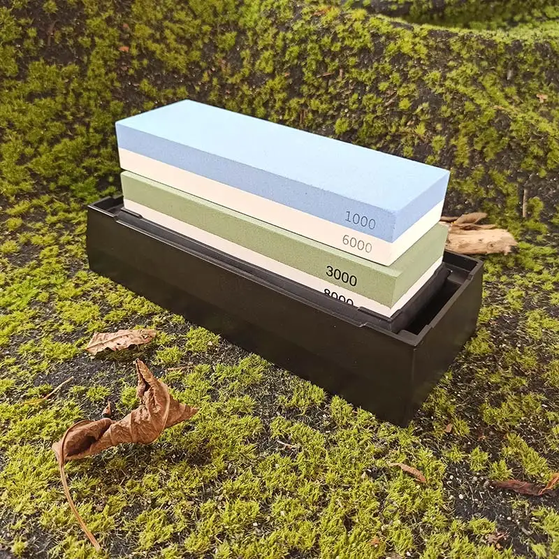 

Sharpening Stone Knife Sharpener Professional Whetstone Dual Side Set Grinding Shapner Water Wetstone Kitchen Accessories Tools