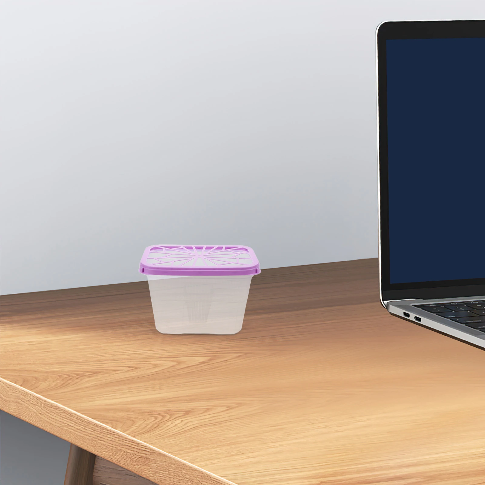 

4pcs Dehumidification Boxes Large Capacity Reusable Empty Moisture Absorber Holder Violet For Wardrobes Shoe Cabinets Bookcases