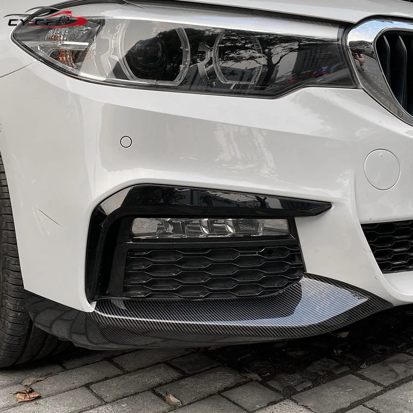 Pair Front Bumper Lip Splitter For BMW 5 Series G30 G31 G38 520i 525i 530i 540i M Sport 2017-2020 Car Spoiler Diffuser Cover