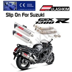 51MM Motorcycle Exhaust Muffler For Suzuki Hayabusa GSX1300R GSXR1300 Hayabusa Full-Section Connecting Pipe Sliding Sleeve