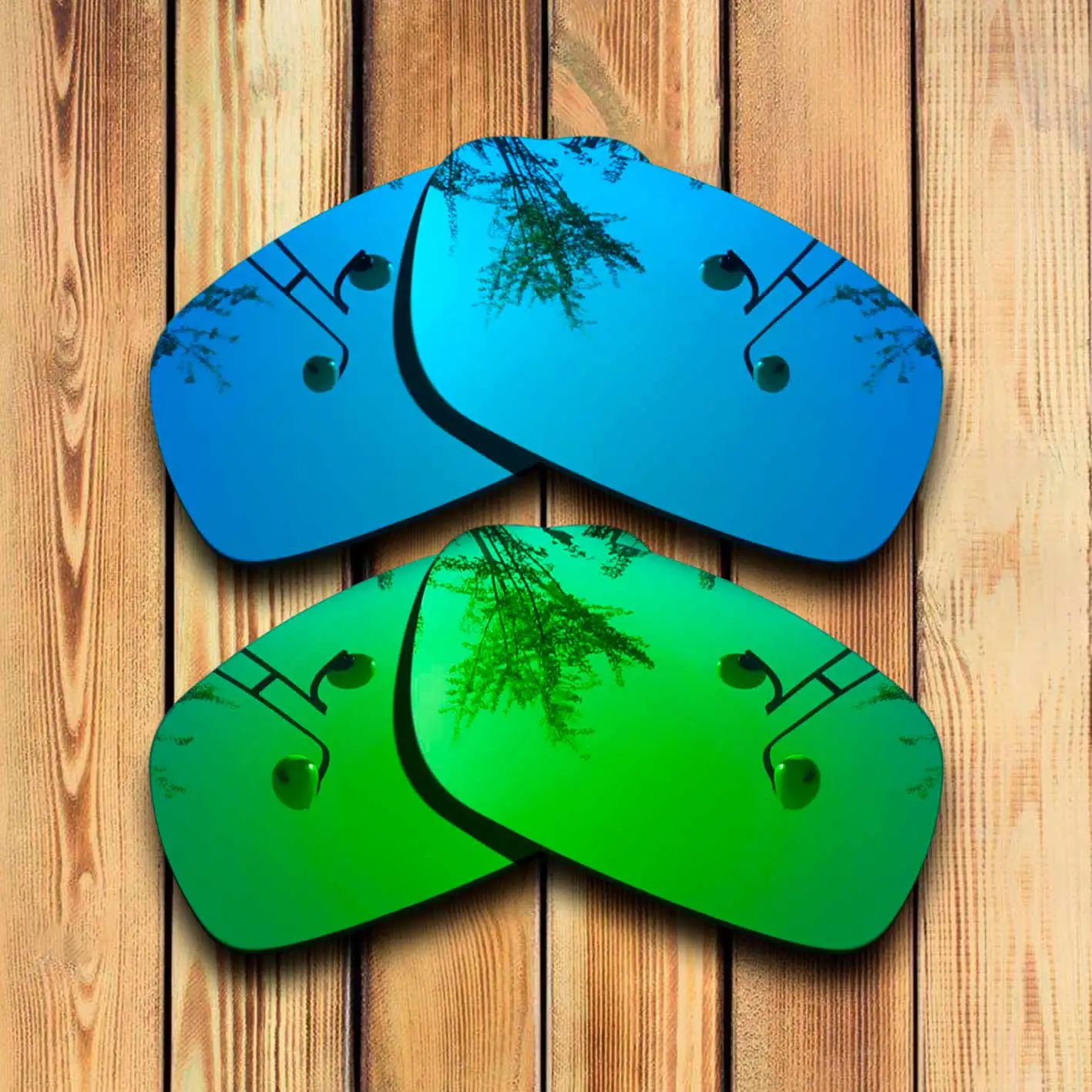 

100% Precisely Cut Polarized Replacement Lenses for Canteen 2006 Sunglasses Blue& Green Combine Options