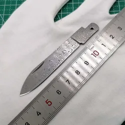 1 Piece Replacement Damascus Steel Large Blade for 91mm Victorinox Swiss Army Knife Modify