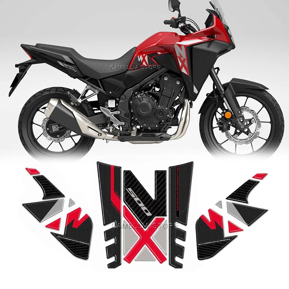 

Motorcycle Sticker Waterproof NX500 Motorcycle Tank Pad Sticker New Motorcycle Shell Sticker Kit for Honda NX500 2024-2025