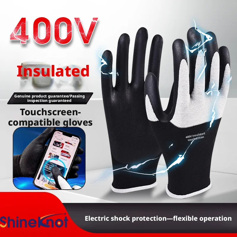 Touch Screen Gloves - SHINEKNOT Insulated Gloves Touch Screen 380v
