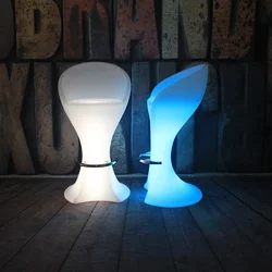 Table et tabouret de ferme à LED, meubles créatifs KTV, Fauteuil Changde