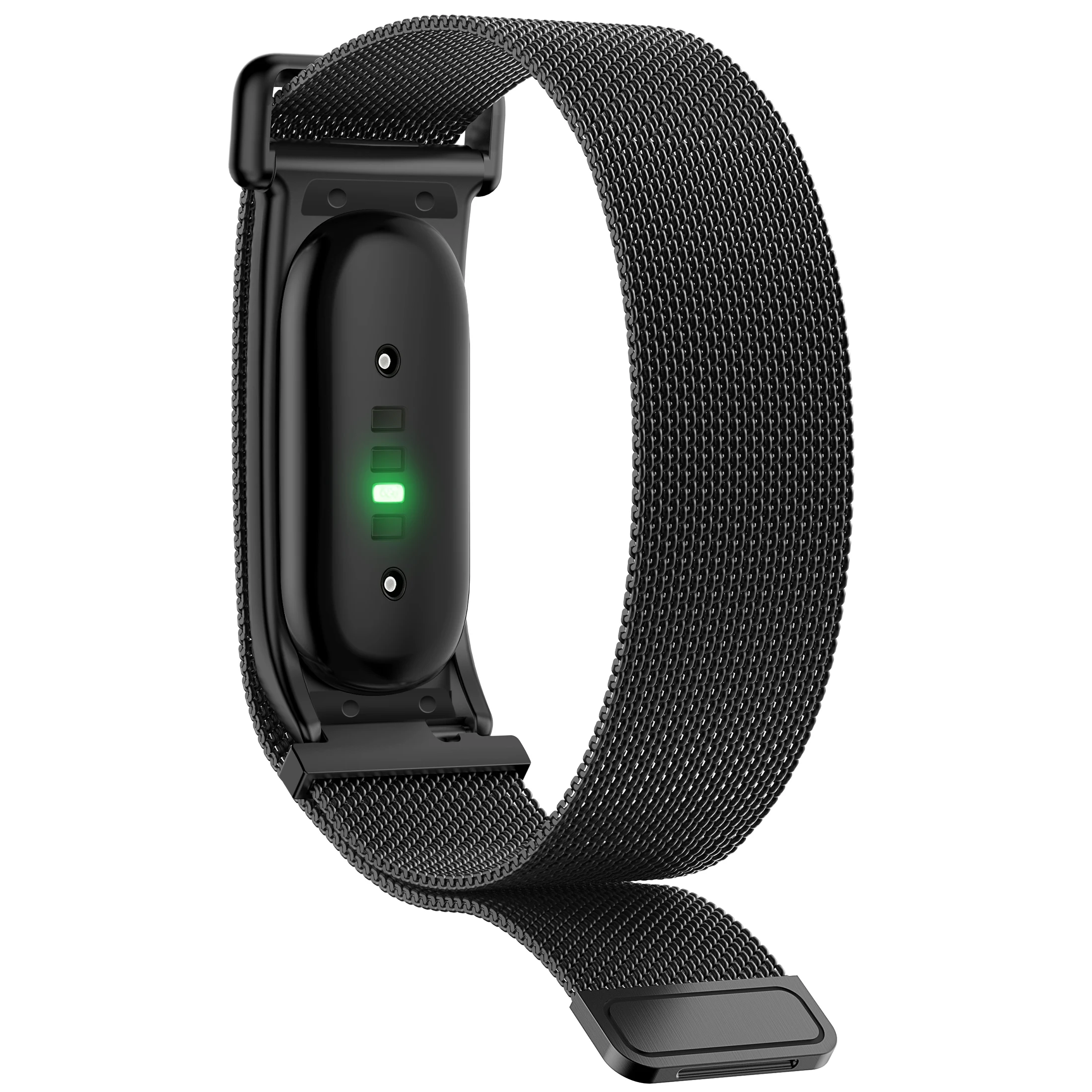 Google Fitbit Air Atmungsaktives Milanaise-Armband Schnellverschluss Verstellbares Weiches Metall-Tracker-Zubehör – Detail 35