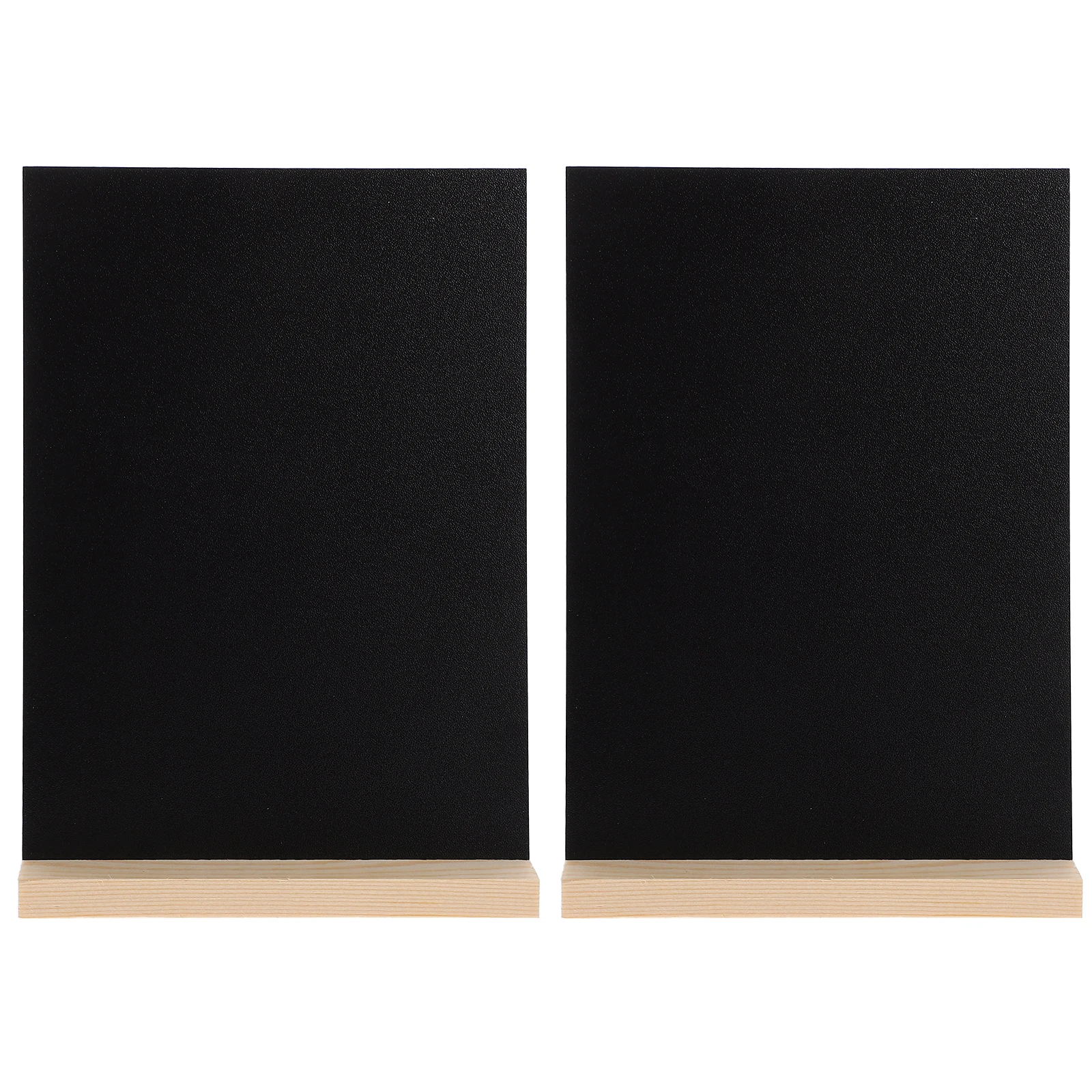 2 set Wooden Chalkboard Signs Set Rustic Menu Board For Restaurant Bar Hotel Desktop Display Tabletop Chalkboard Stand