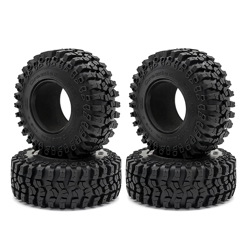 

2.2 Inch Mud Grappler Rubber Tyre 125*48mm Rubber Tires for 1:10 RC Rock Crawler Car TRX4 TRX-6 Axial SCX10 90046 Upgrade Parts