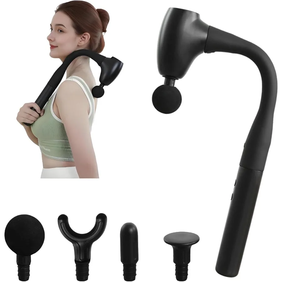 

Massage Gun with Extended Handle Upgraded UShaped Back Massager Designed for Deep Tissue Relief in HardtoAccess Areas Features