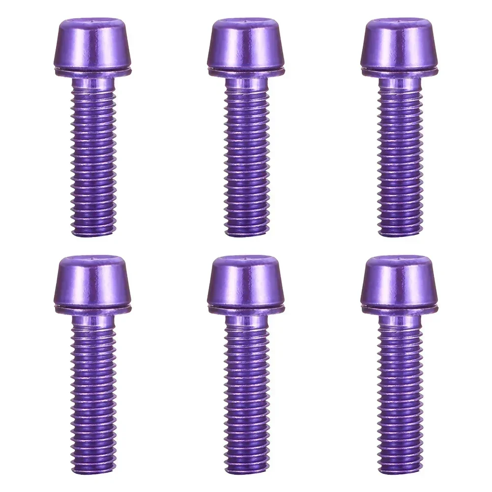 Bike Screws Set Stem Screws 6pcs Bicycle Accessories M5*18mm Red/blue/green/gold/purple Stainless Steel Durable