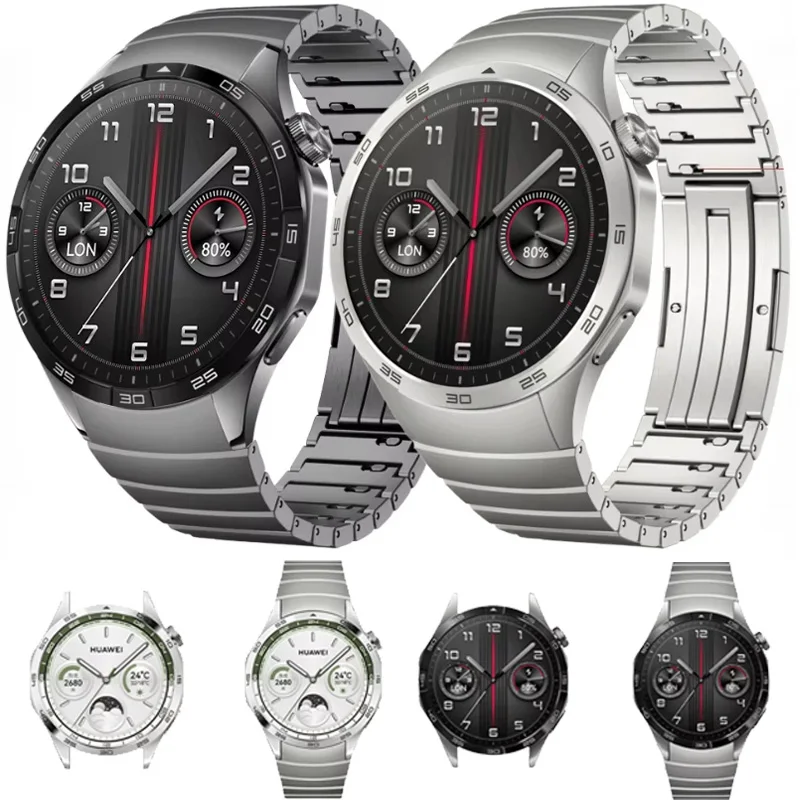 

Металлический ремешок без зазора для Huawei Watch GT5 46 мм, официальный быстросъемный браслет, браслет Huawei Watch GT4, 46 мм, ремешок из нержавеющей стали