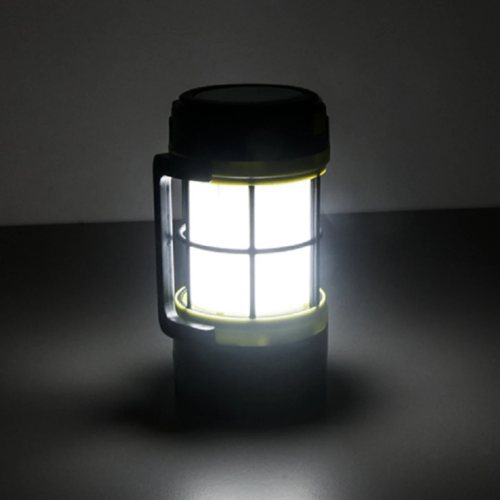 LED Camping Light USB Charging Waterproof Solar Powered Camping Lamp Emergency Power Bank 7 Gears Adjustable Outdoor Equipment