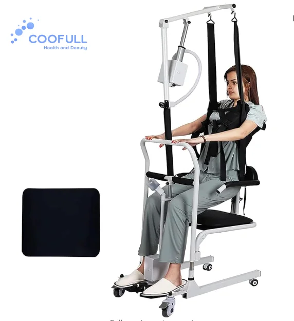 Coolfull Patient Hoist Lifting Patient Lifter Chair Transfer Lift Nursing Equipment for Disabled Elderly With Sling Carrier