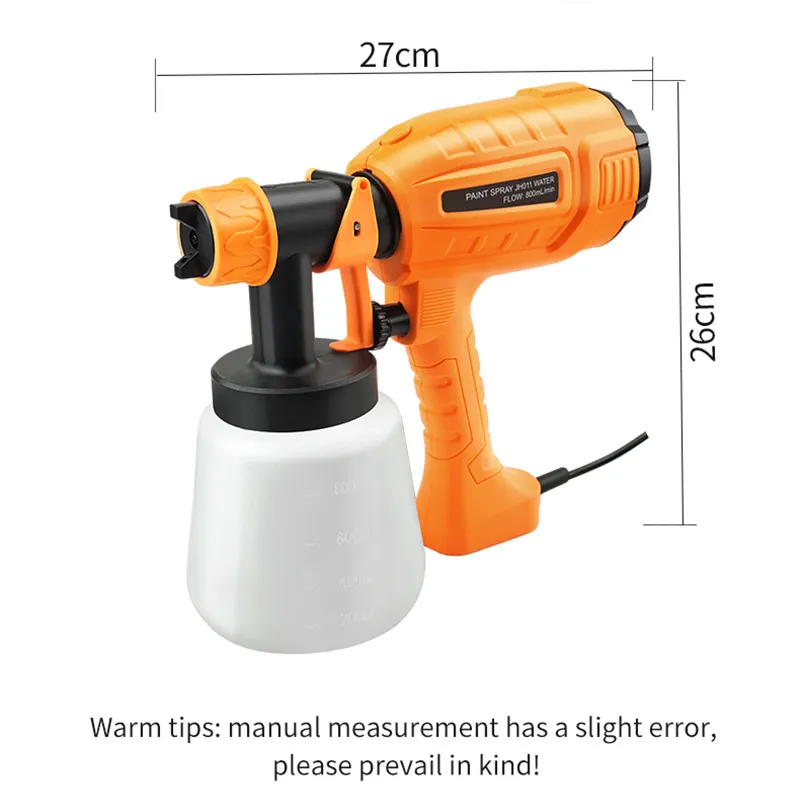 New Product 550W High Power Home Electric Spray Gun Household DIY for House Painting Furniture Fence Paint Sprayers 800ML