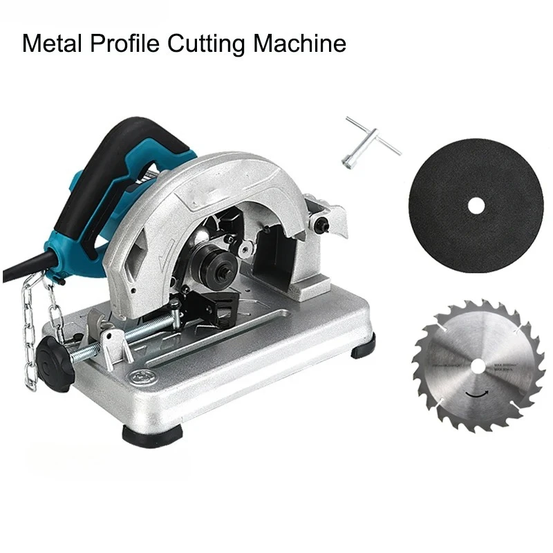 Multi-function Metal Profile Cutting Machine Desktop Aluminum Material Steel Wood PE Pipe Cutting Machine