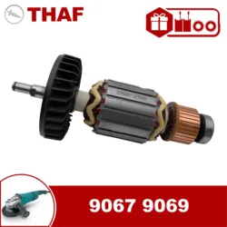 AC 220V 240V 9067 9069 Armature Rotor For MAKITA Angle Grinder Spare Parts Grinder 518705-3
