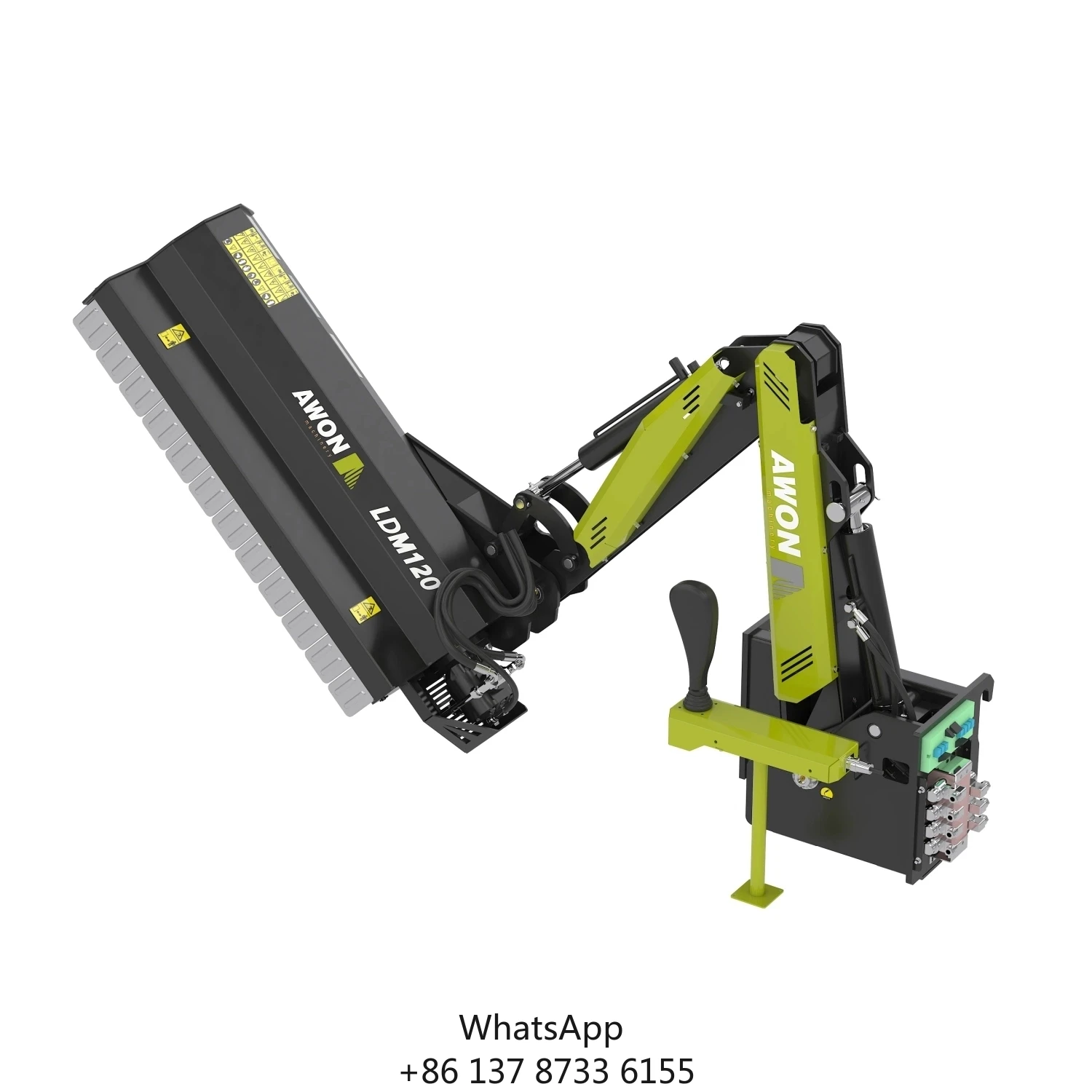 

AWON LDM120 Factory Price Reach Mower Ditch Bank Mulcher For Wheel Loader