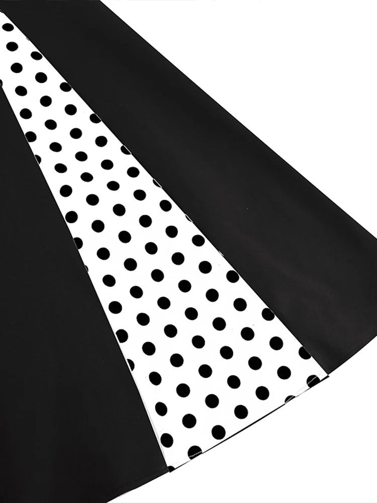 Tonval Sweetheart Neck Spaghetti Strap Double Breasted Long Dress 50s Pinup Vintage Polka Dot Women Party Sexy Dresses