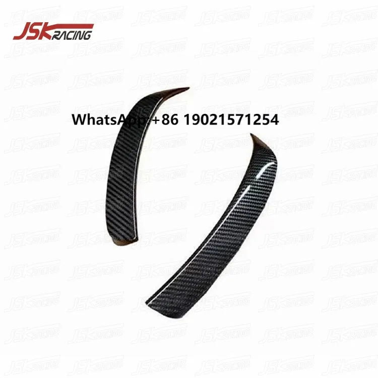 

NOVT STYLE DRY CARBON FIBER FRONT BUMPER CANARDS CANARD BUMPER SPLITTER for 2019-2021 FERRARI F8
