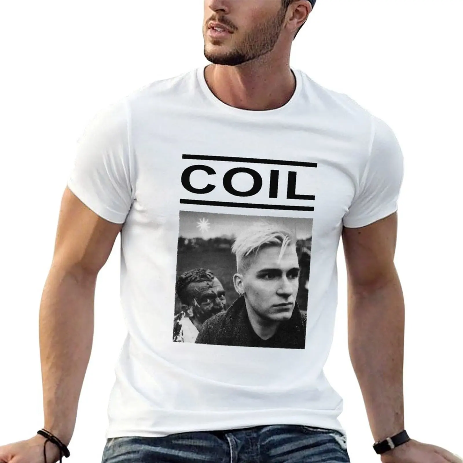 

man COIL fit T-Shirt t for for shirts man funny t slim shirts vintage t graphic shirts man