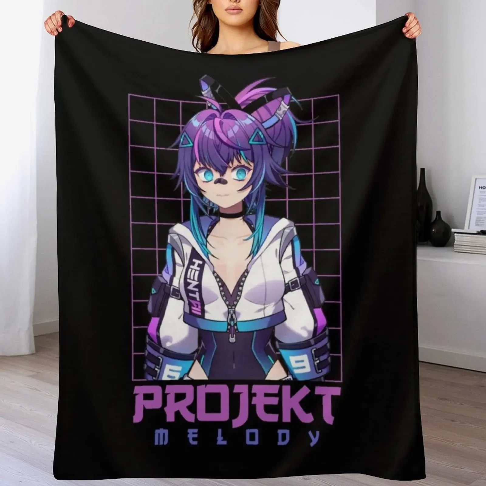 Самый популярный декоративный мягкий плед Projekt Melody для дивана и кушетки