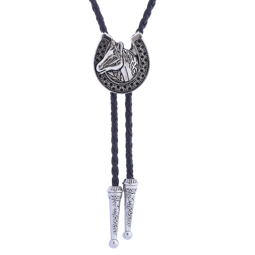 Creative fashion vintage horse head Bolo tie