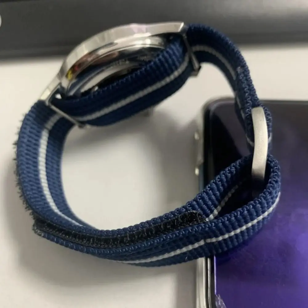 튜더 베이 프리미엄 시계 밴드 스포츠 편안한 세척 가능한 팔찌용 나일론 루프 스트랩 20mm 22mm