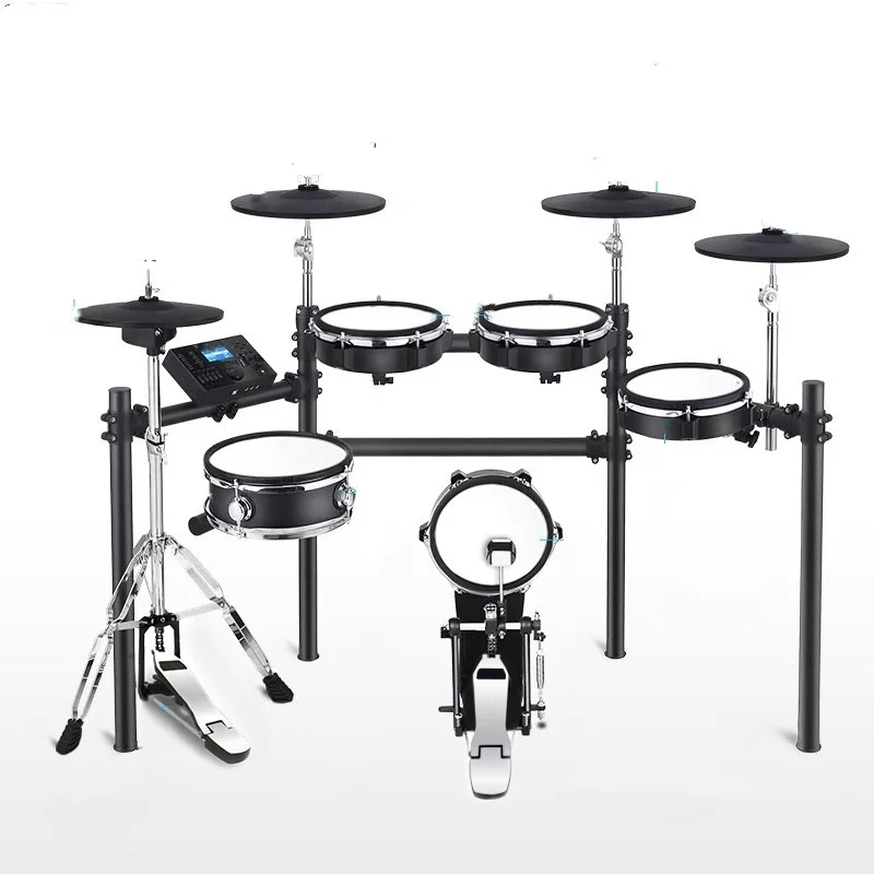 Electronic Drum Kit Mesh-Skinned Jazz Electronic Drum for Children Beginners Home Practice and Adults