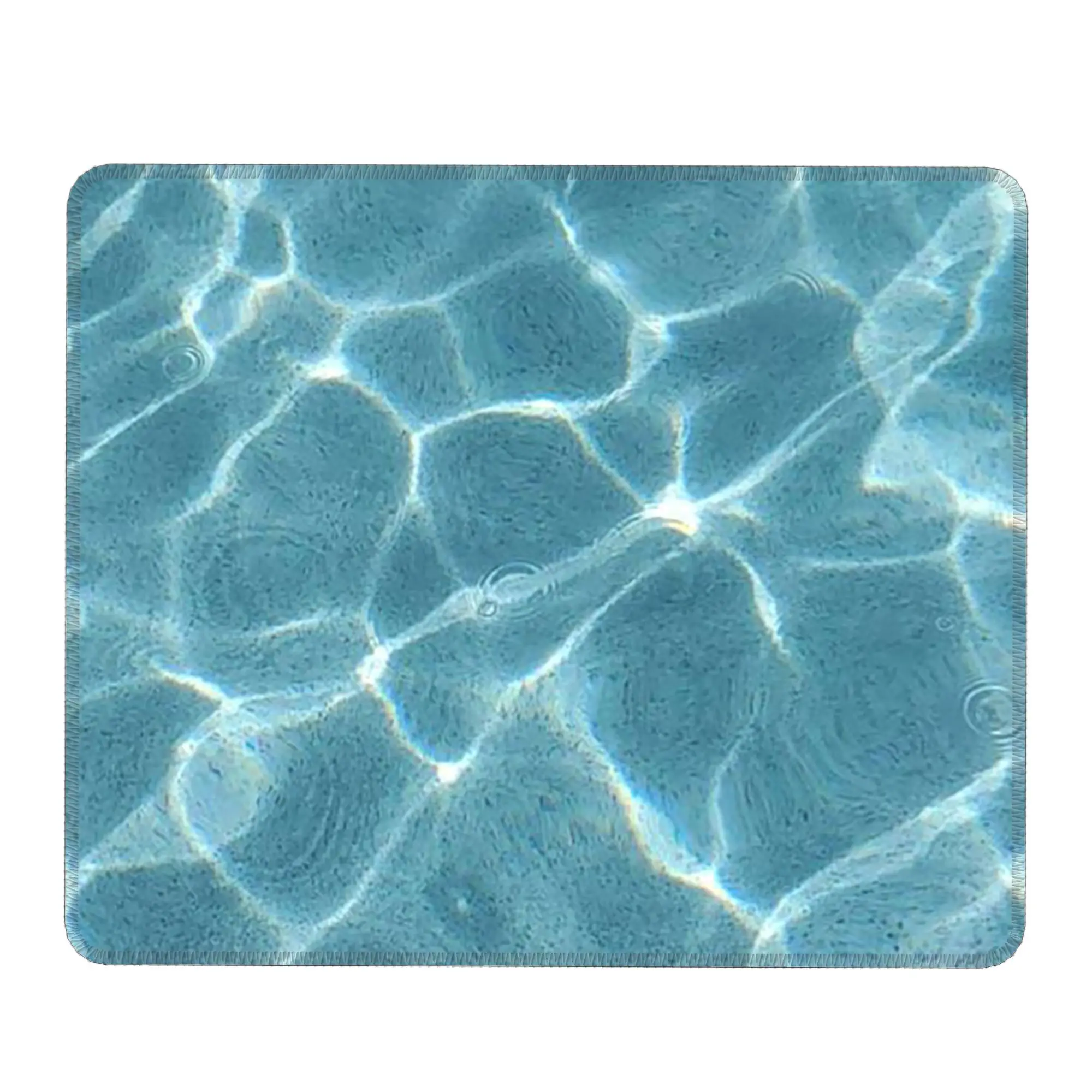 Crystal Blue Water Ripple Pattern Mouse Pad Computer Keyboard Mouse Mat Gaming PC Laptop Desk Mat Office Table Mats