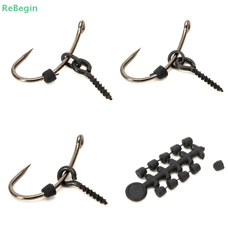 1Set Carp Fishing Accessories Set Fishing Hook Stopper Beads Fishing Bait Boilie Screws For Hooklink Holder Fishing Tackle