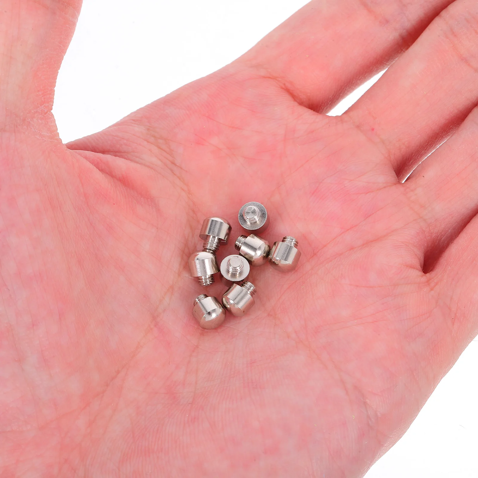 

8Pcs Metal Scissor Bumpers Noise Reducing Accessories Professional Hair Cutting Shear Silencers for Barbers Salons Pets