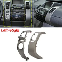 2Pcs Car Dash Vent Trim Left And Right Central AC Vent Trim Panel For Toyota Prius 2004 to 2009
