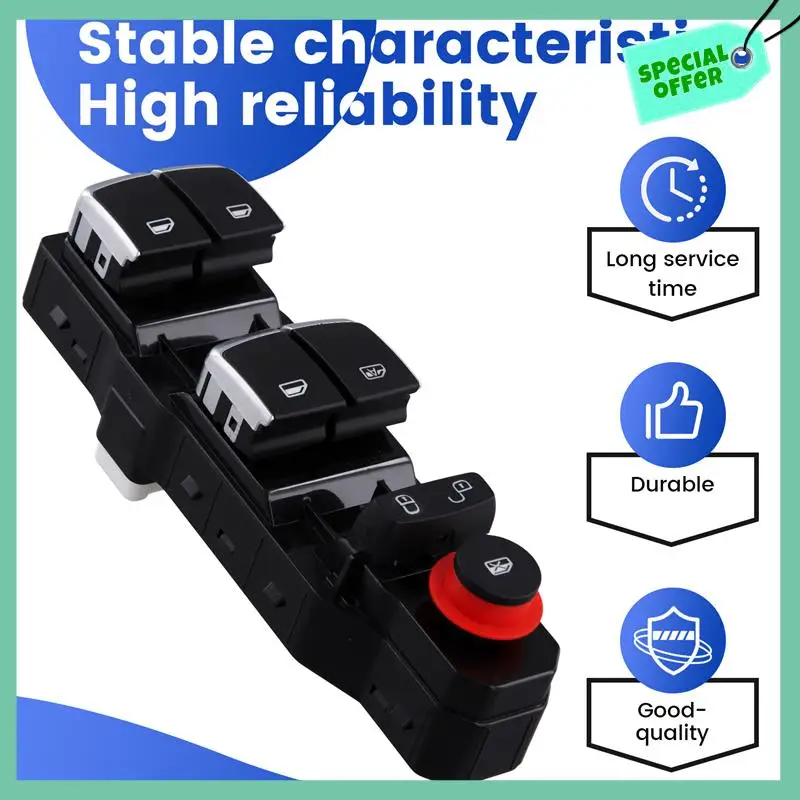 

A03G-Left Front Door Window Glass Lift Switch Round Key For BYD E5(2016-2019) Qin EV (2015-2016) 5A-3746050C