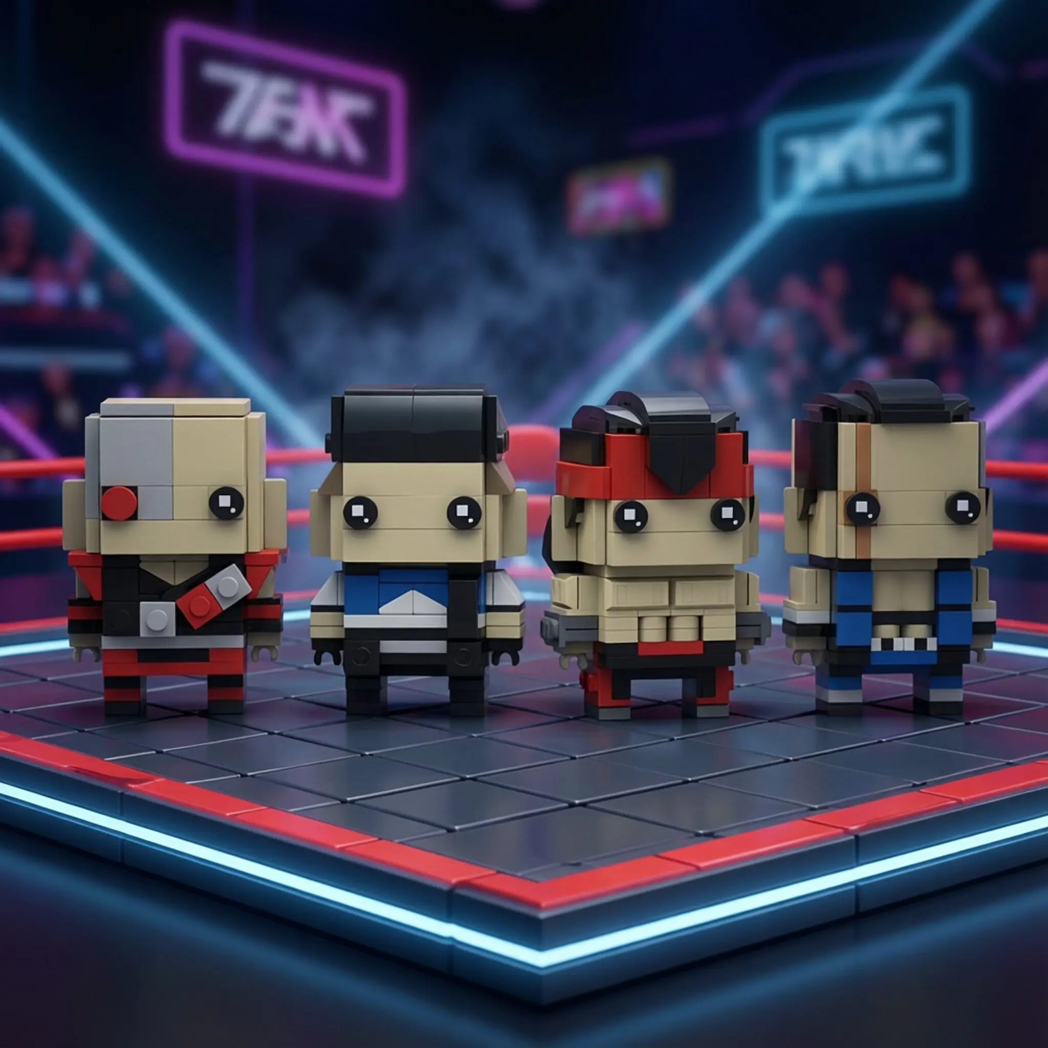 MOC-Spielzubehör, Cartoon-Figuren, Modell Mortal Kombat III, BricksHeadz-Bausteine, Bauspielzeug, DIY-Geburtstagsgeschenk für Jungen – Detail 1