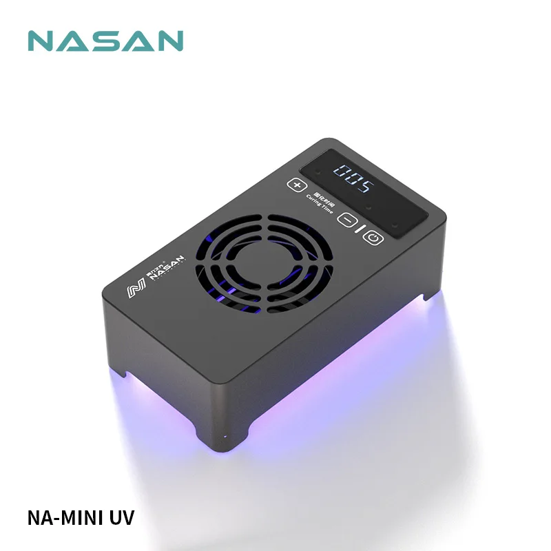 NASAN MINI UV Curing Box 22Leds Purple Light Source Curing Light Shadowless Glue OCA Curved Screen Curing Lamp Phone Repair Tool